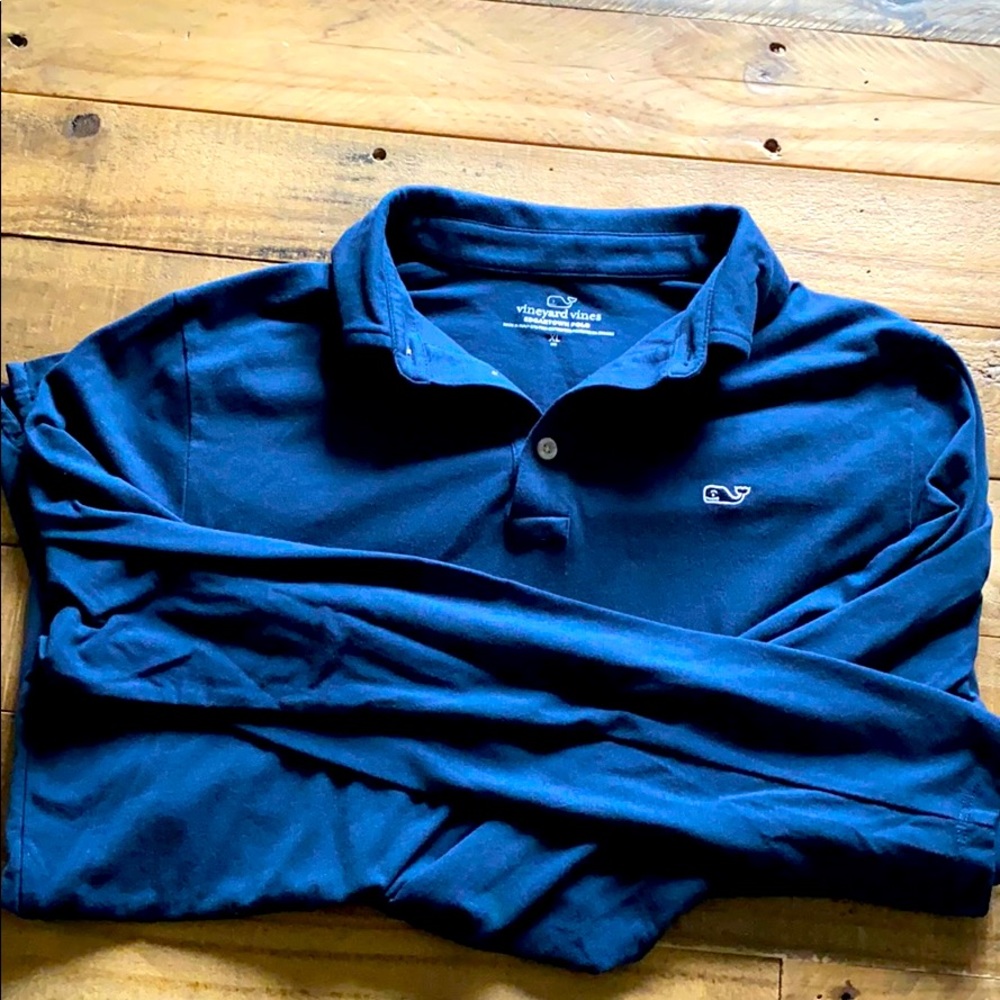 Vineyard Vines boys polo l/s blue xl extra large